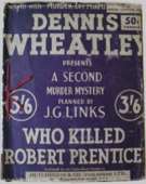 (50th reprint blue cover for Who Killed Robert Prentice?)
