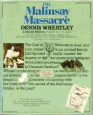 (1981 reprint cover for The Malinsay Massacre)