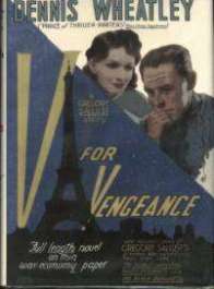 (1942 reprint cover for V For Vengeance)