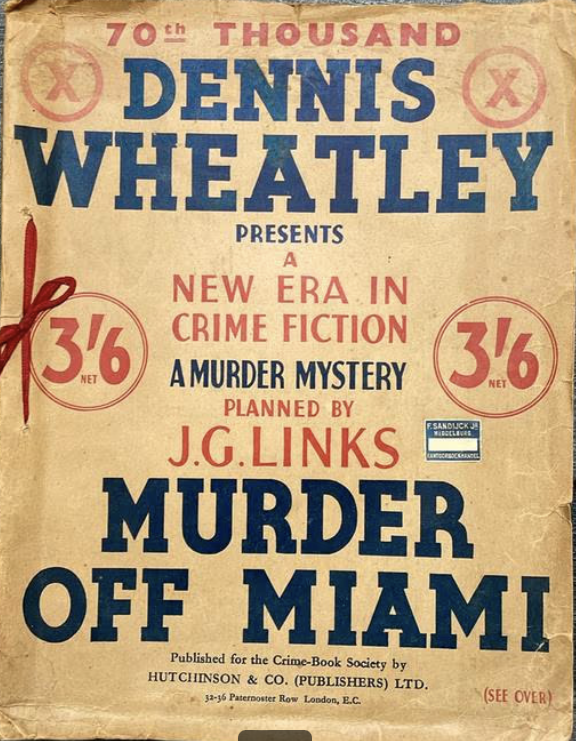 (70th reprint cover for Murder Off Miami)